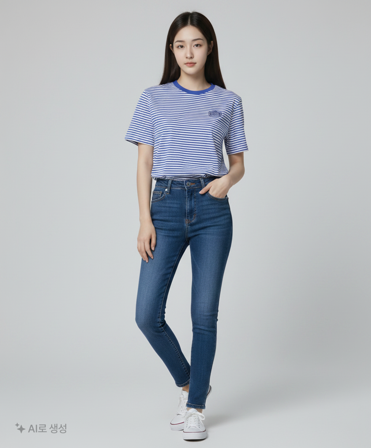 논로컬(NONLOCAL) Yacht Club T-shirt - Blue FREE