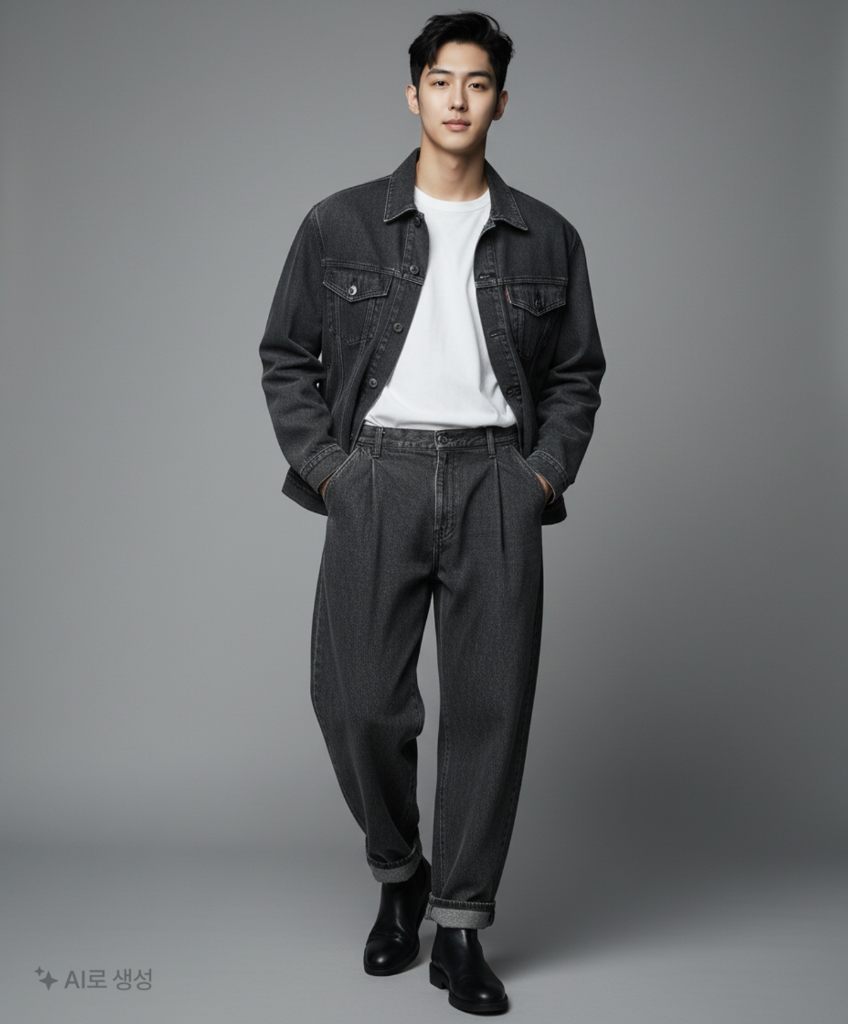 노이어(NOIRER) 청/데님 팬츠 48