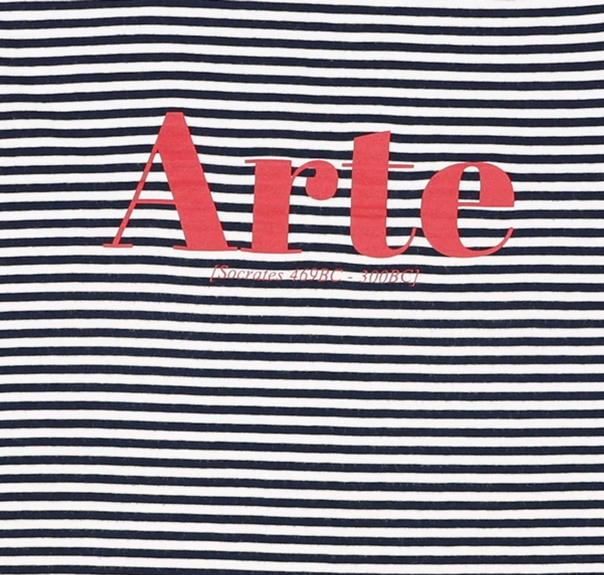 룩캐스트(LOOKAST) NAVY STRIPE ARTE LOGO TSHIRT ONE