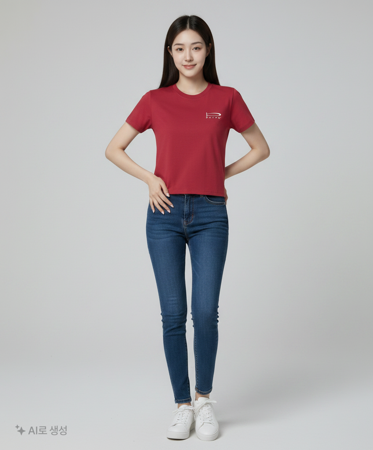 피지컬 디파트먼트(PHYSICAL DEPARTMENT) [WOMENS] COOL COTTON SLIM FIT SS PINK RED S