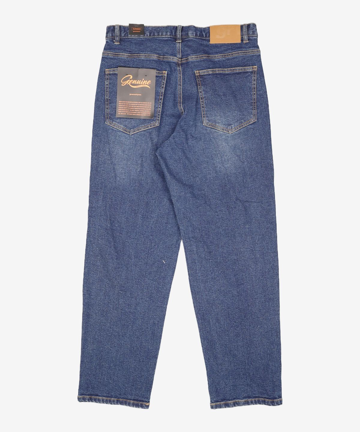 그루브라임(GROOVE RHYME) (기모) DENIM TAPERED PANTS (INDIGO BLUE) [LRSWDDT908M] L