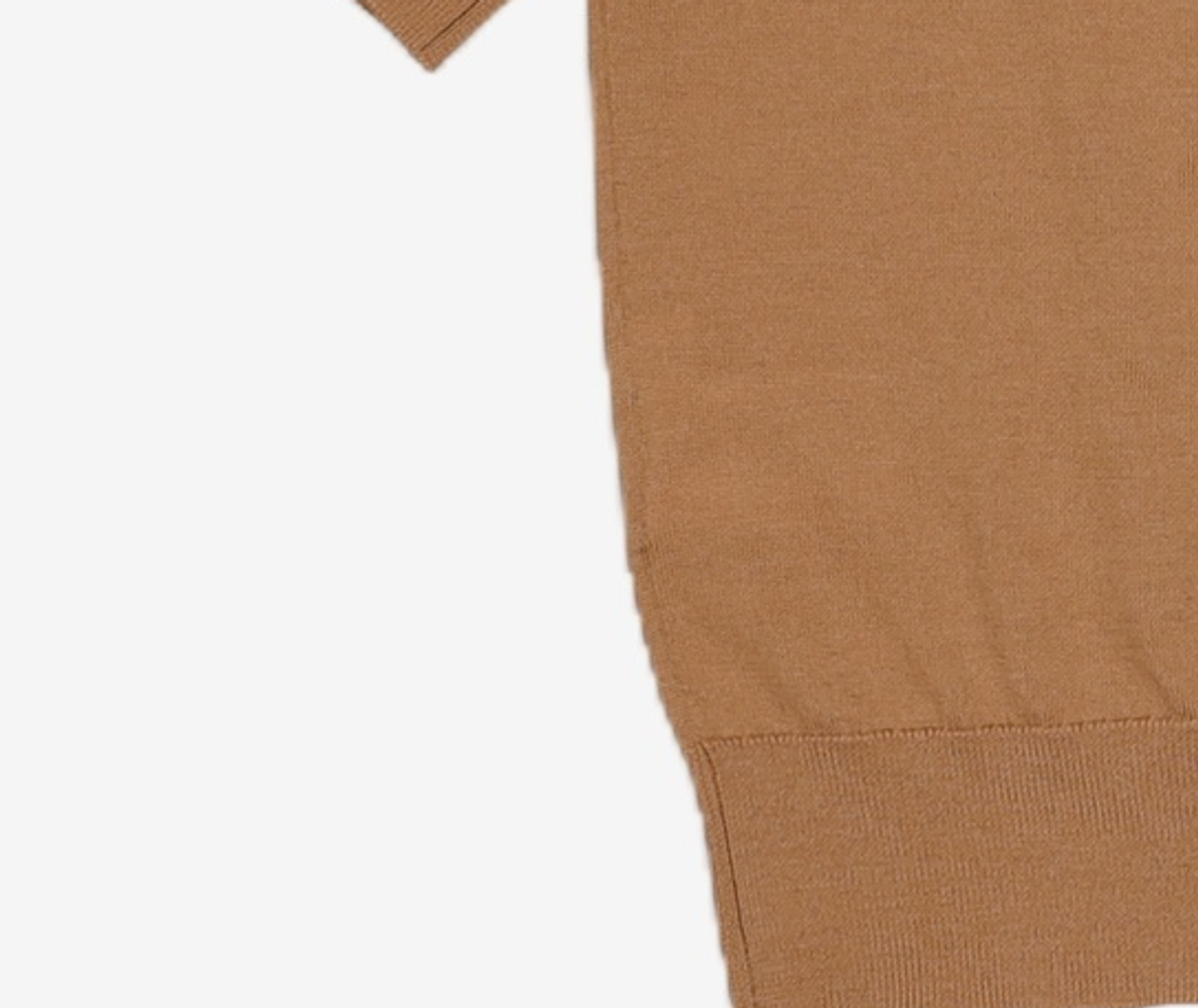 코텔로(KOTELO) Wool Simbol Point Highneck Halfsleeve Pullover  Light Brick S