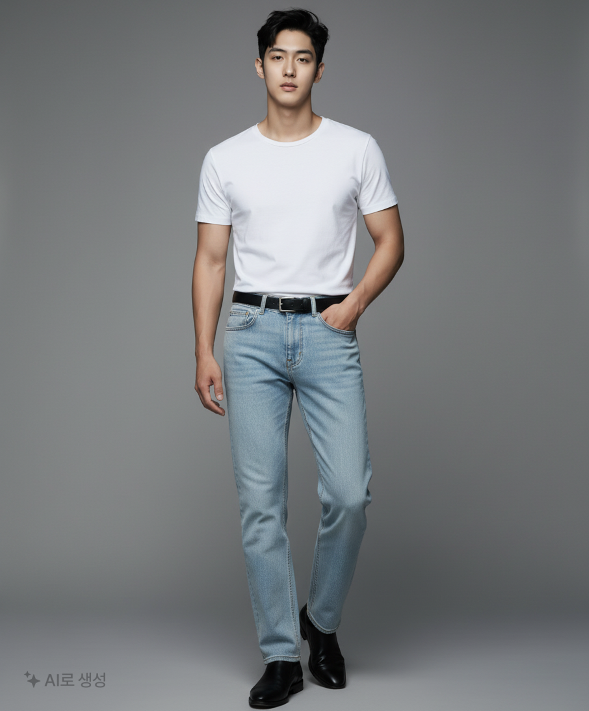 무신사 스탠다드(MUSINSA STANDARD) 스트레이트 데님 팬츠 [스카이 블루] 28