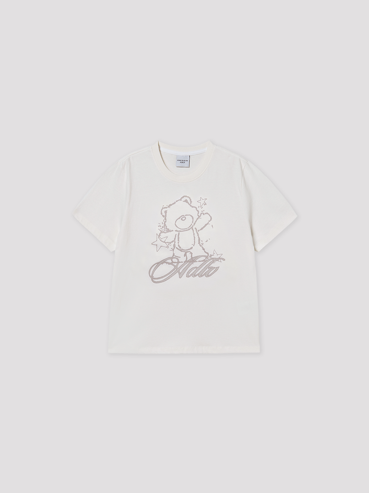 아크메드라비(ACME DE LA VIE) WOMAN INK AC BEAR SHORT SLEEVE T-SHIRT