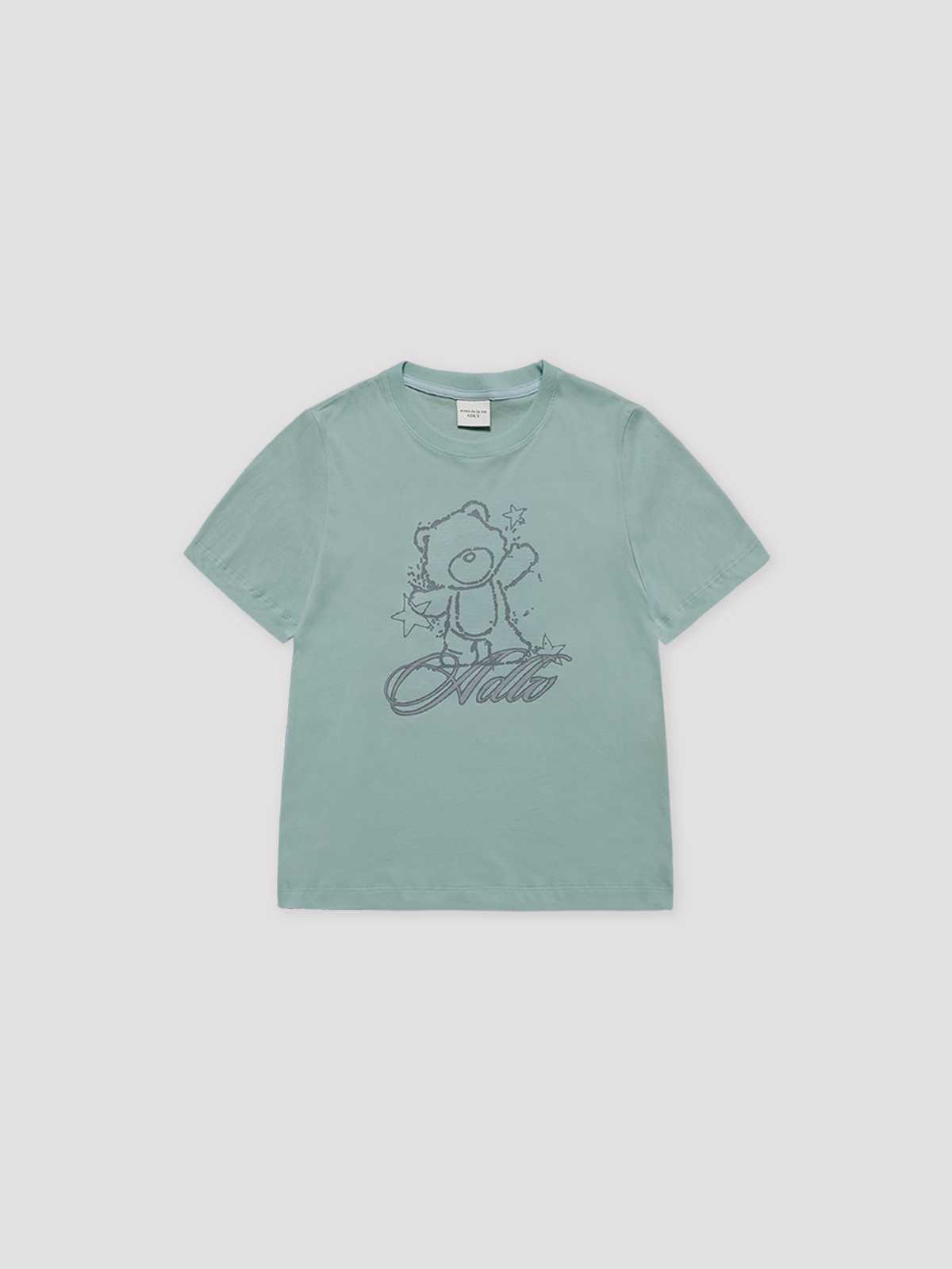 아크메드라비(ACME DE LA VIE) WOMAN INK AC BEAR SHORT SLEEVE T-SHIRT