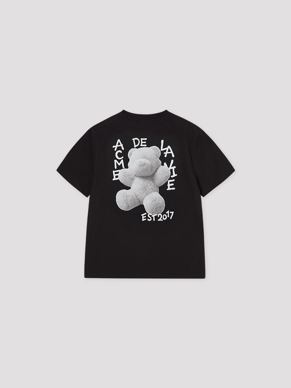 아크메드라비(ACME DE LA VIE) WOMAN FUZZY AC BEAR SHORT SLEEVE T-SHIRT