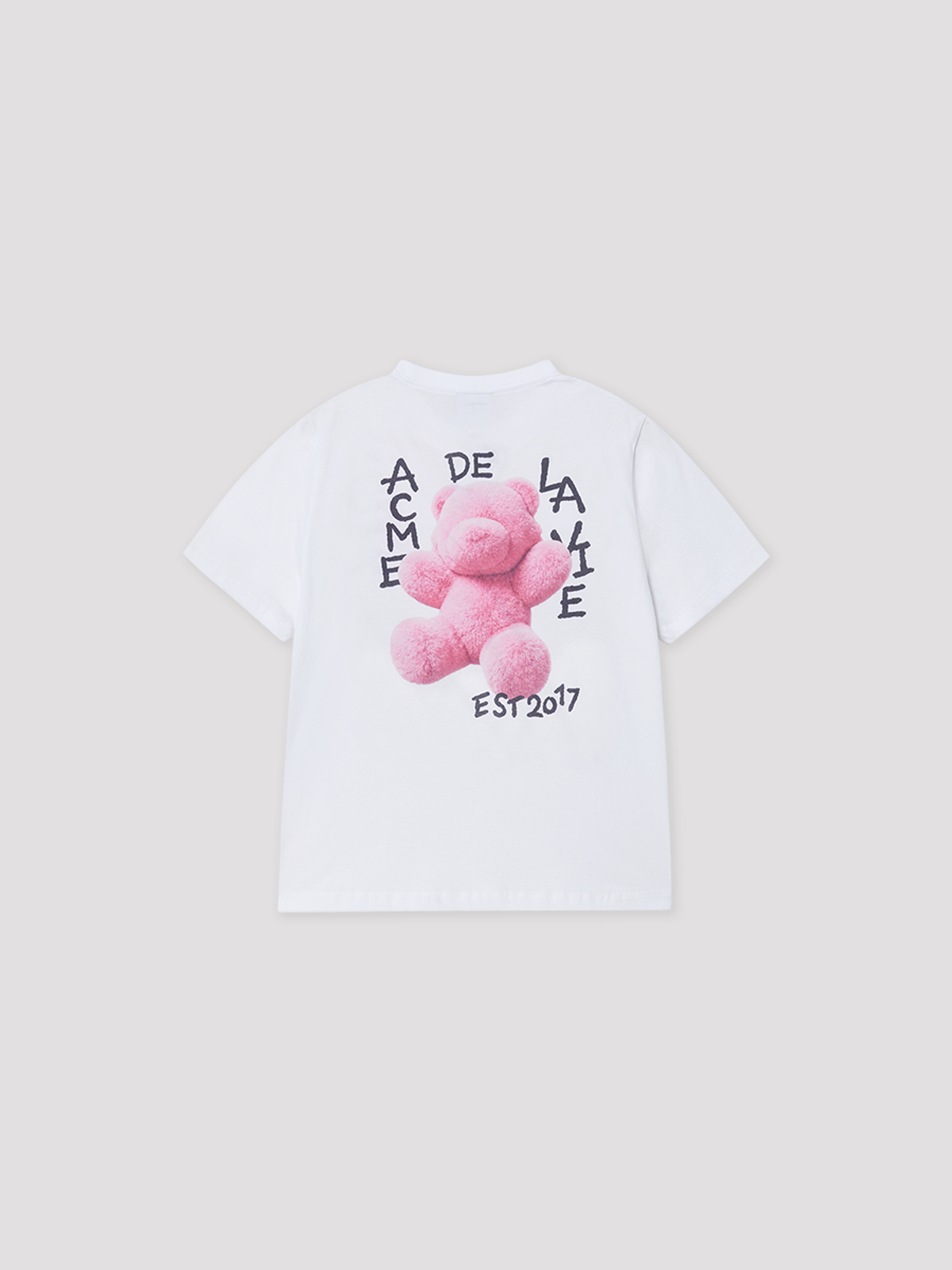 아크메드라비(ACME DE LA VIE) WOMAN FUZZY AC BEAR SHORT SLEEVE T-SHIRT