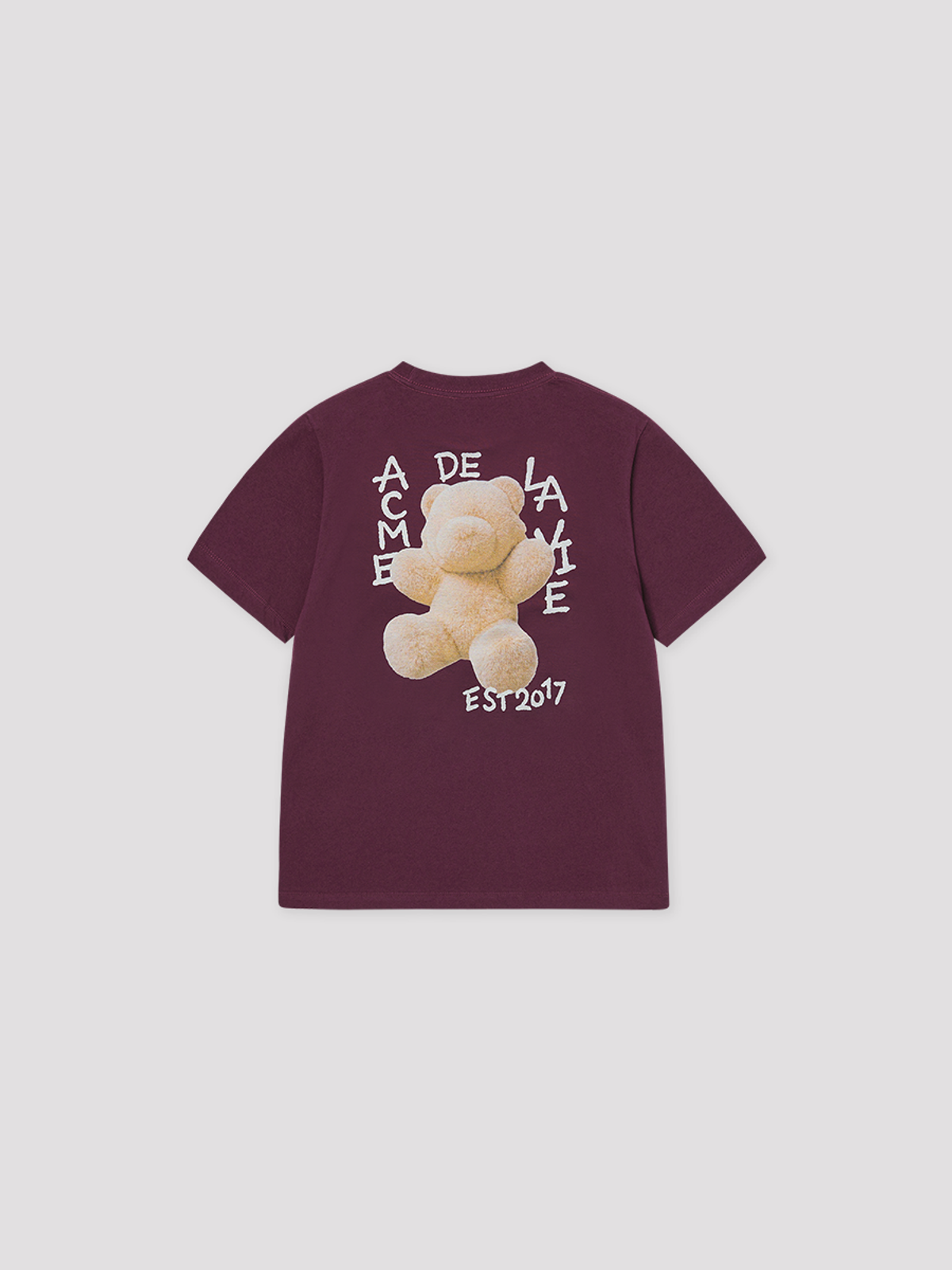 아크메드라비(ACME DE LA VIE) WOMAN FUZZY AC BEAR SHORT SLEEVE T-SHIRT