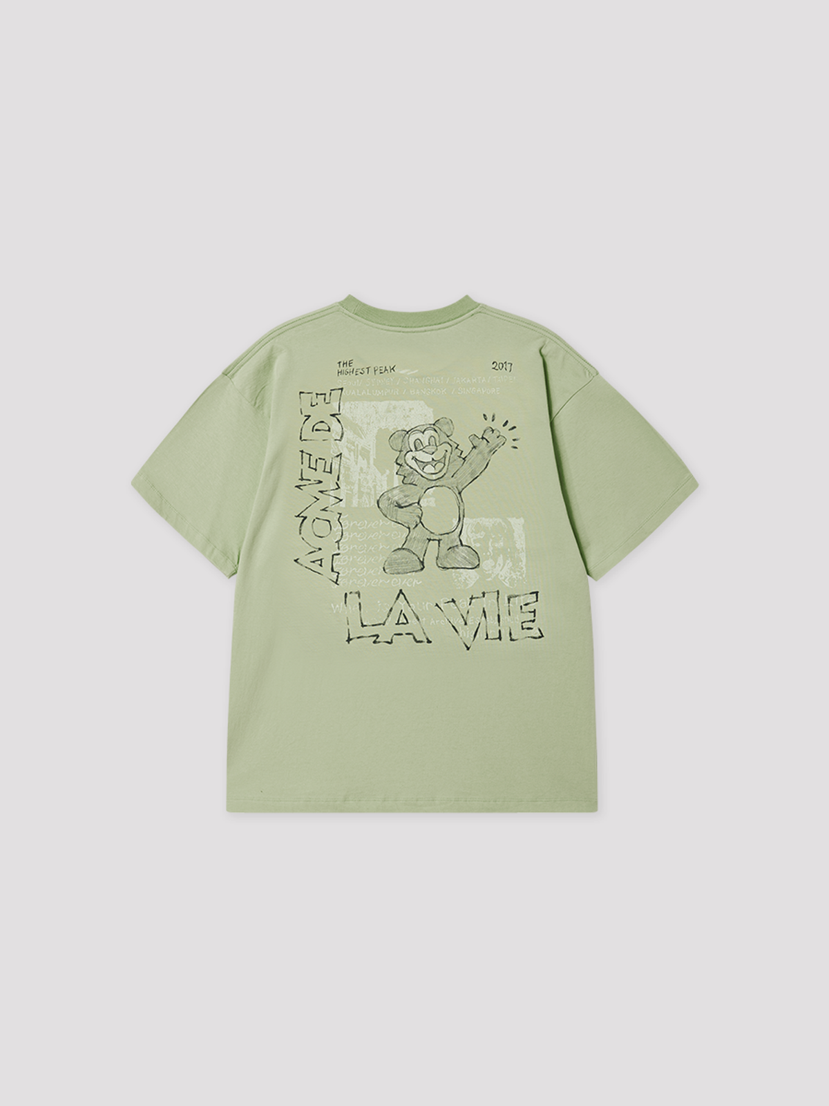 아크메드라비(ACME DE LA VIE) HELLO AC BEAR SHORT SLEEVE T-SHIRT
