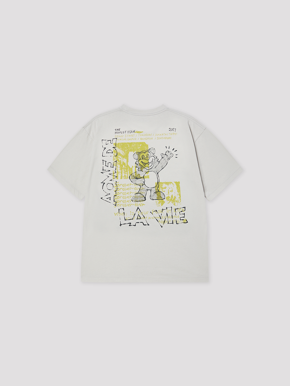 아크메드라비(ACME DE LA VIE) HELLO AC BEAR SHORT SLEEVE T-SHIRT