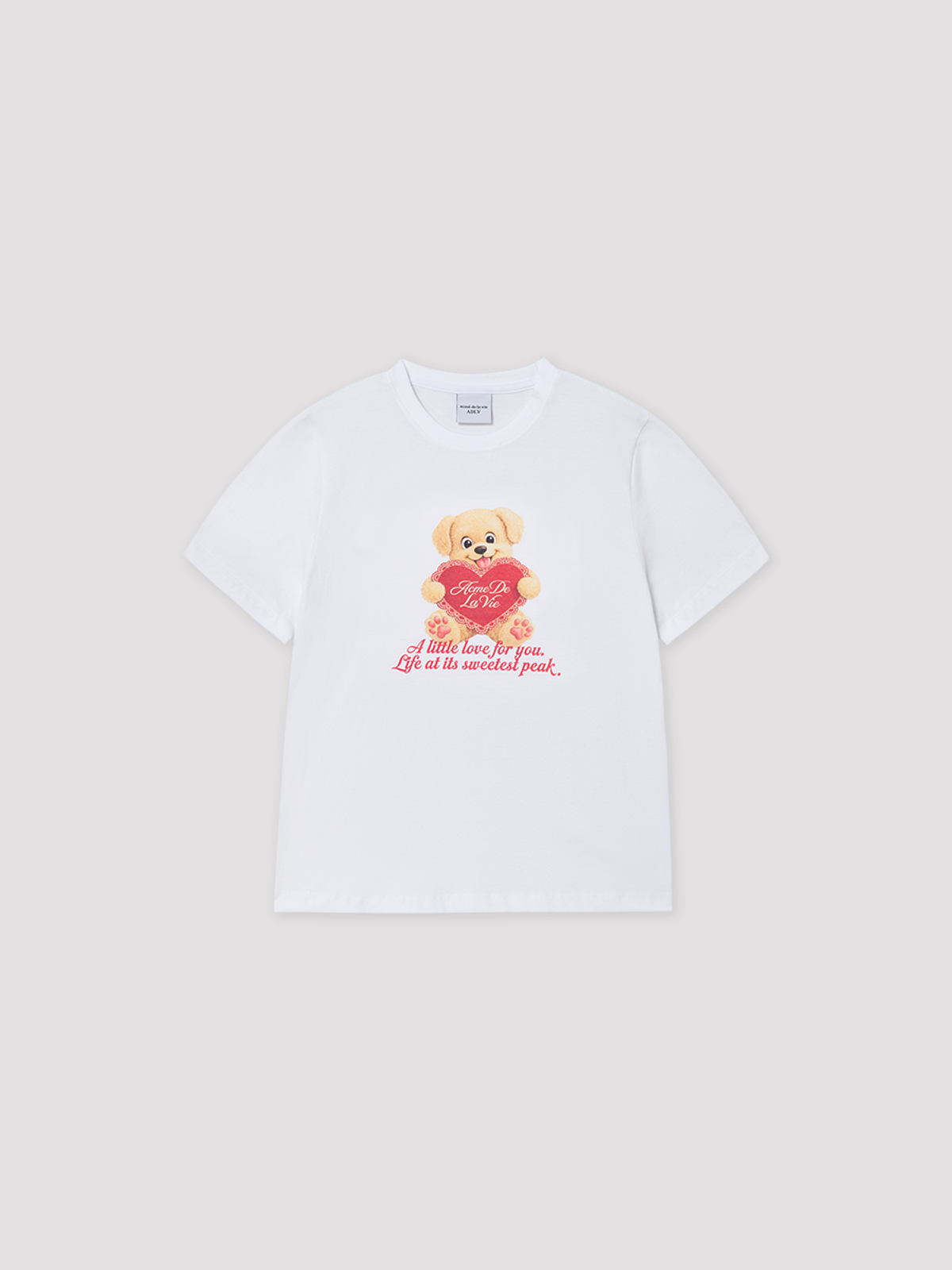 아크메드라비(ACME DE LA VIE) WOMAN HAPPY PUPPY SHORT SLEEVE T-SHIRT