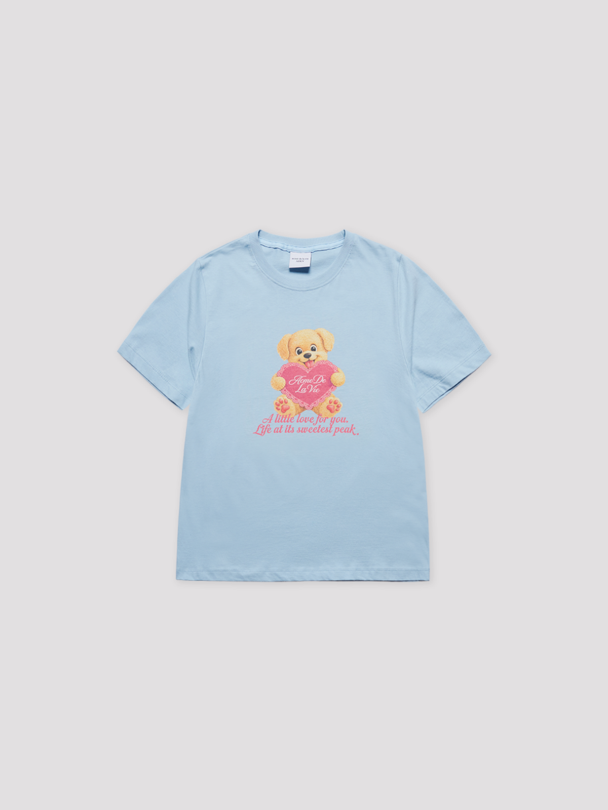 아크메드라비(ACME DE LA VIE) WOMAN HAPPY PUPPY SHORT SLEEVE T-SHIRT