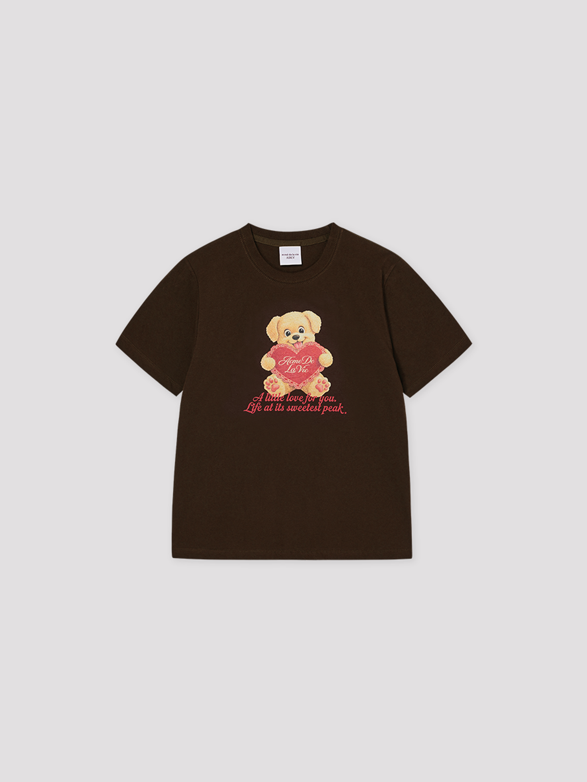 아크메드라비(ACME DE LA VIE) WOMAN HAPPY PUPPY SHORT SLEEVE T-SHIRT