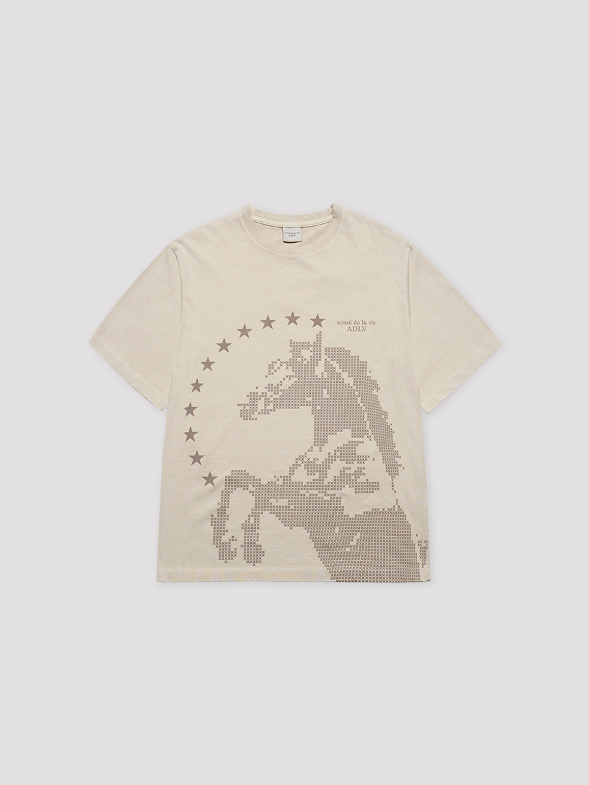 아크메드라비(ACME DE LA VIE) STAR HORSE PIGMENT SHORT SLEEVE T-SHIRT