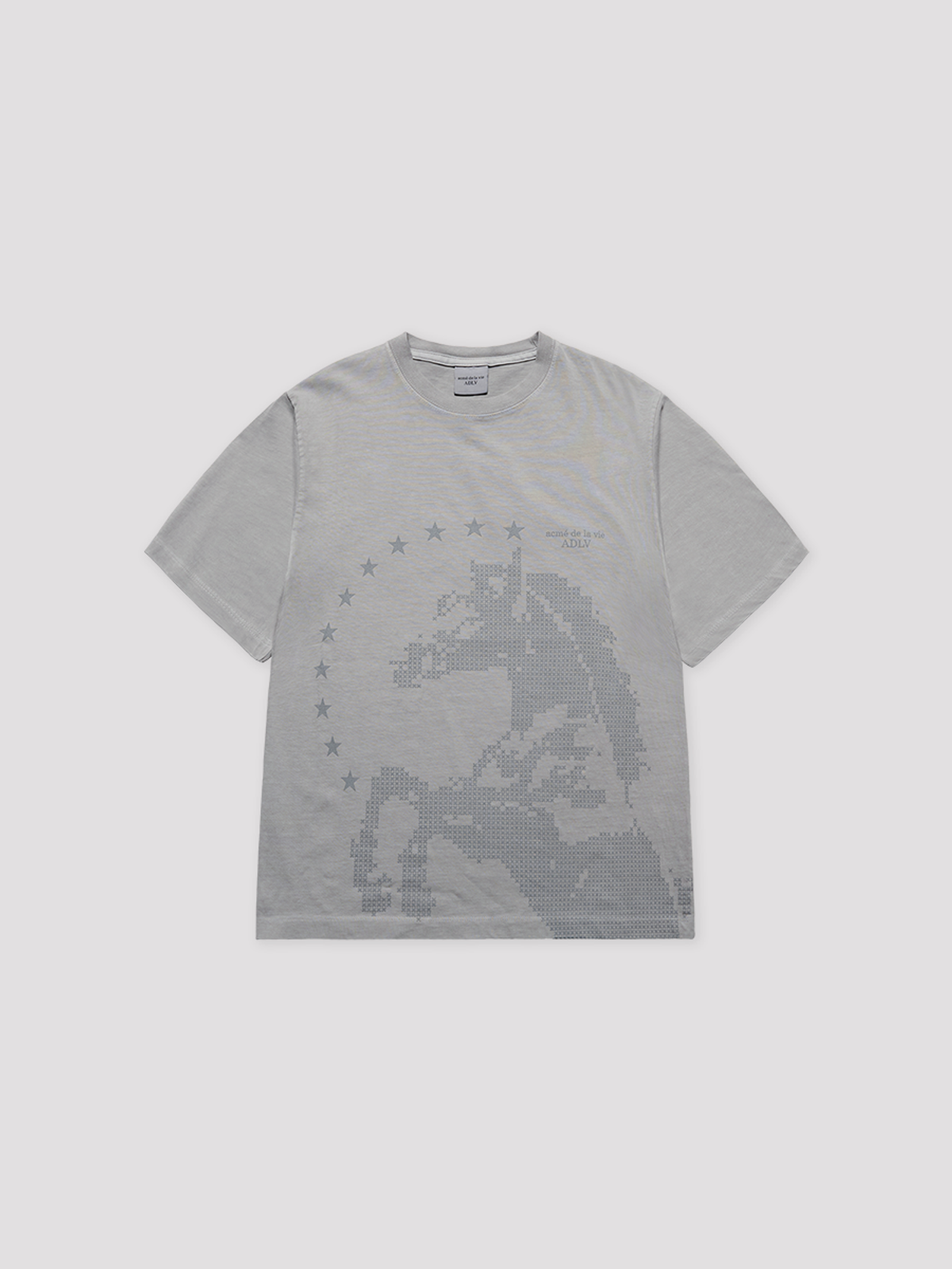 아크메드라비(ACME DE LA VIE) STAR HORSE PIGMENT SHORT SLEEVE T-SHIRT