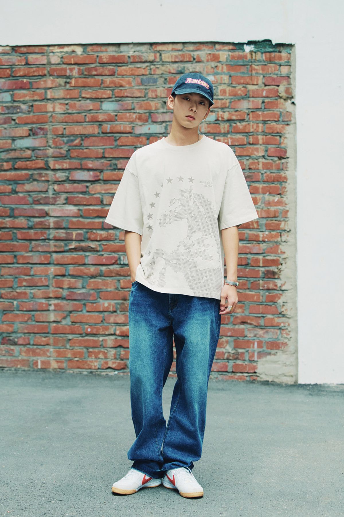 아크메드라비(ACME DE LA VIE) STAR HORSE PIGMENT SHORT SLEEVE T-SHIRT