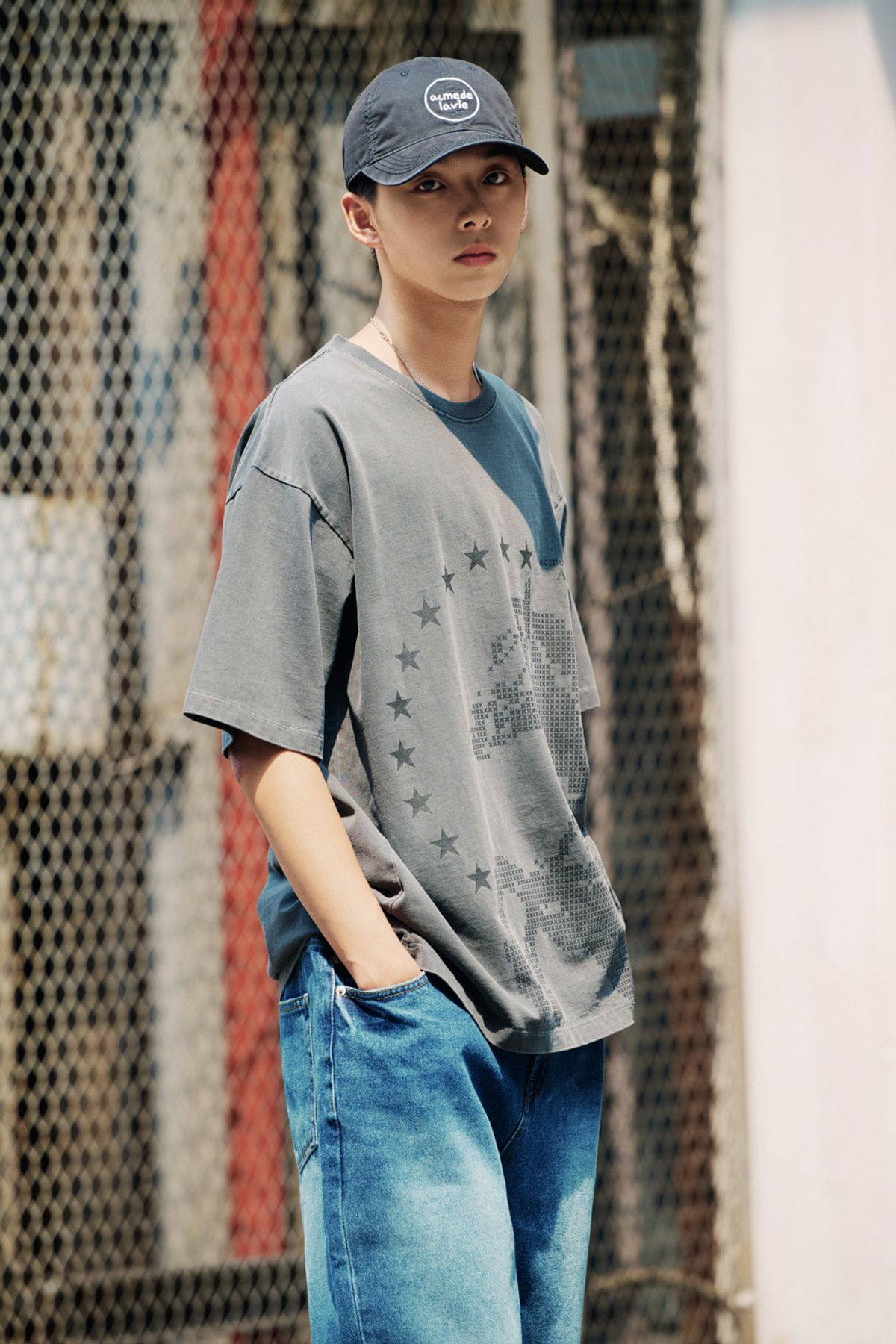 아크메드라비(ACME DE LA VIE) STAR HORSE PIGMENT SHORT SLEEVE T-SHIRT