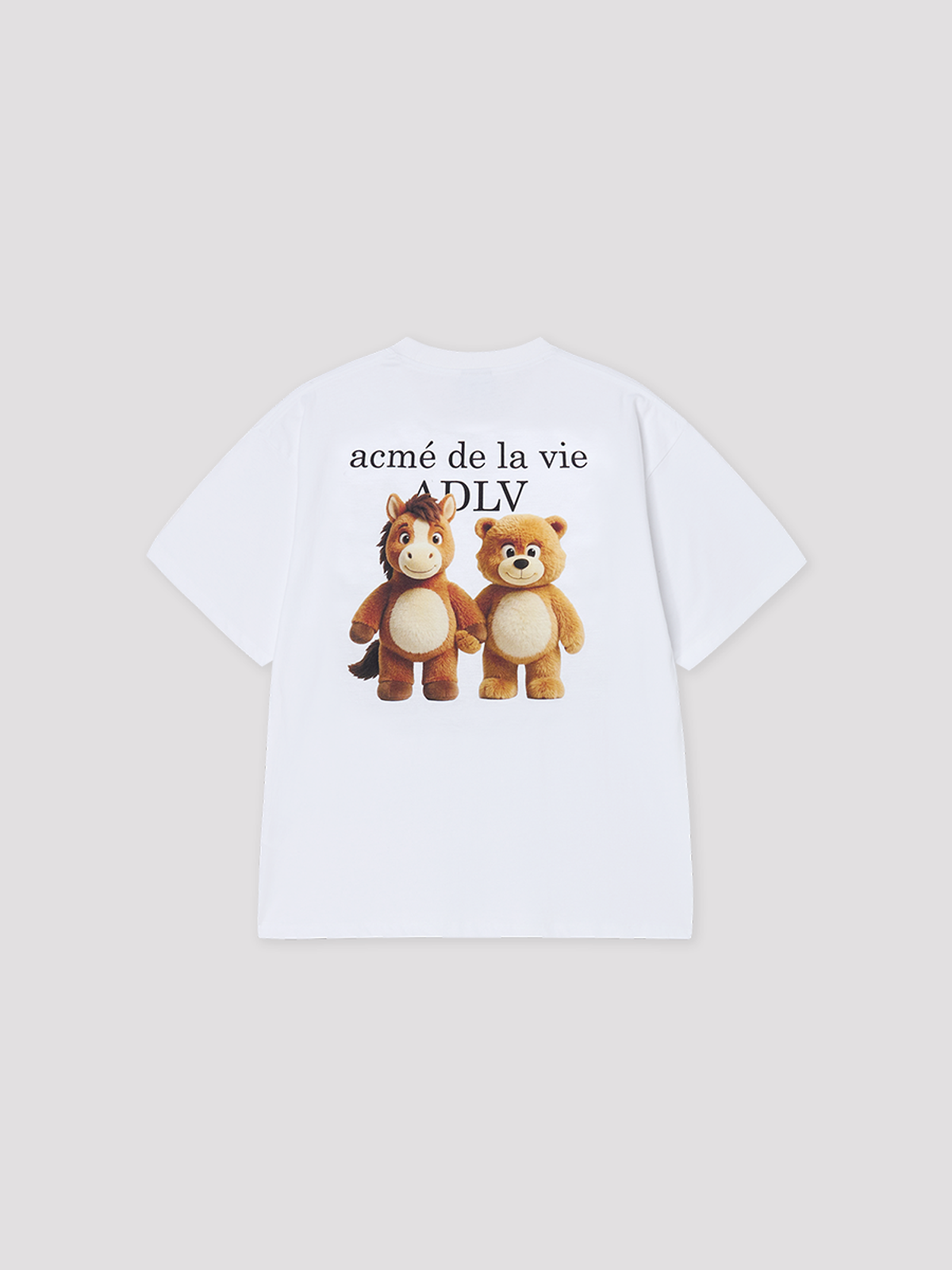아크메드라비(ACME DE LA VIE) ADLV BEAR & HORSE FRIENDS SHORT SLEEVE T-SHIRT
