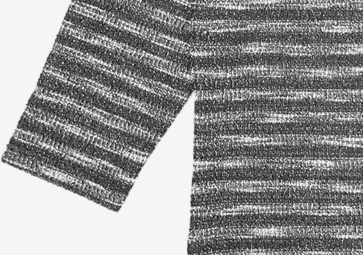 메종미네드(MAISON MINED) MIXED BOUCLE KNIT LONG SLEEVE BLACK M
