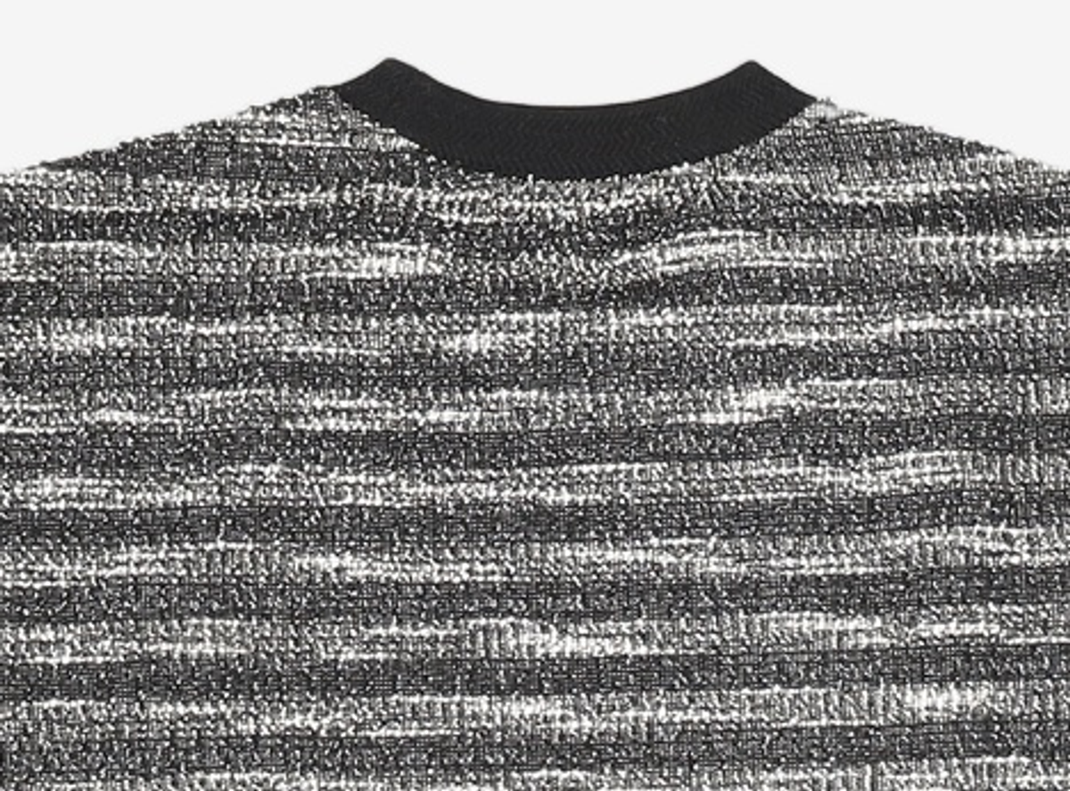 메종미네드(MAISON MINED) MIXED BOUCLE KNIT LONG SLEEVE BLACK M