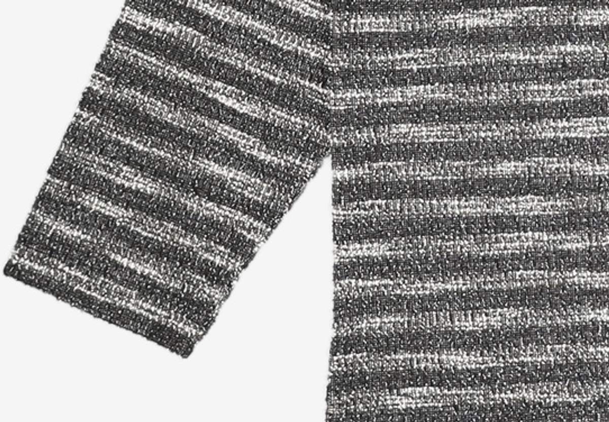 메종미네드(MAISON MINED) MIXED BOUCLE KNIT LONG SLEEVE BLACK M