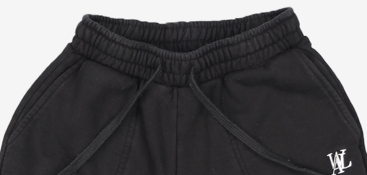 우알롱(WOOALONG) Signature short pants - BLACK S