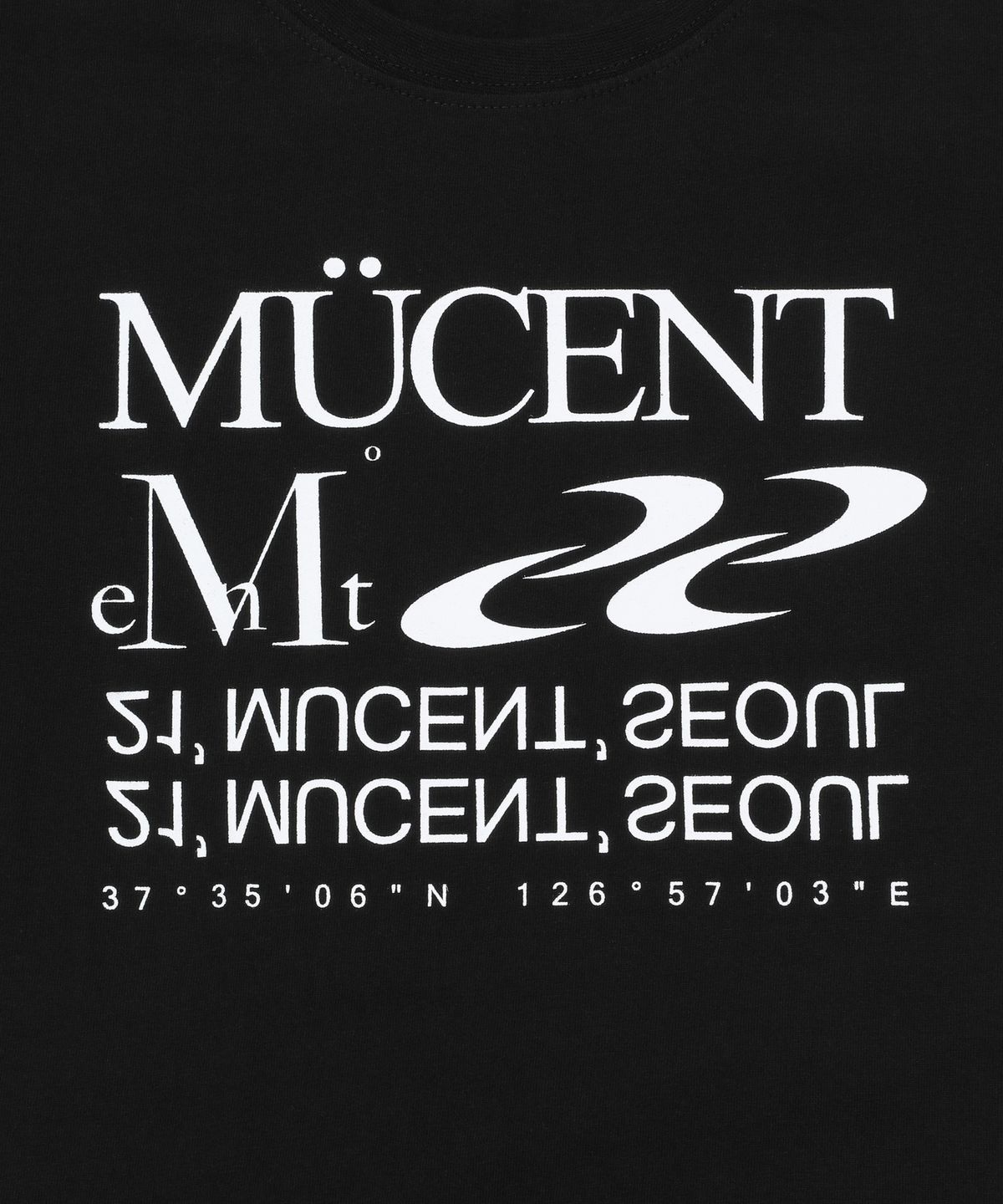무센트(MUCENT) 에센셜 레터링 롱 슬리브 티 (2컬러)