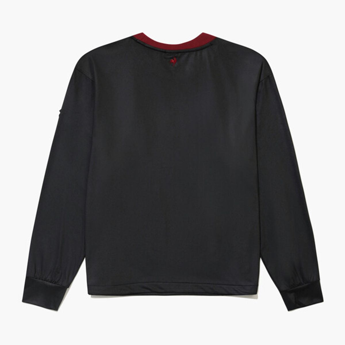 르꼬끄 골프(LECOQ GOLF) 여성 레터링 포인트 글로시 져지 긴팔 티셔츠 _BLCK GR322LRL82
