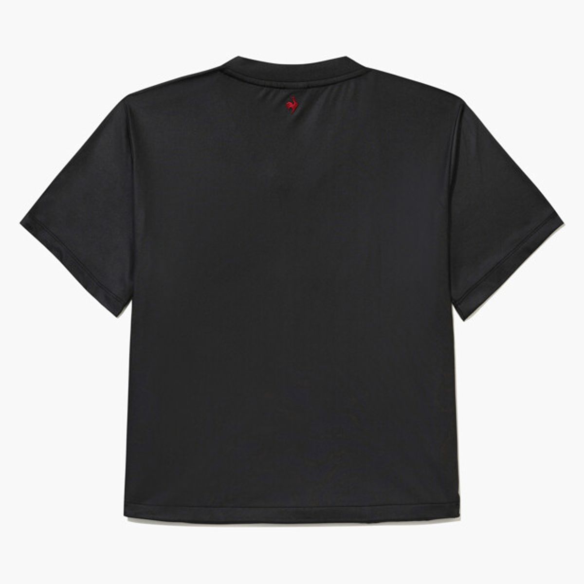 르꼬끄 골프(LECOQ GOLF) 여성 레터링 포인트 글로시 져지 반팔 티셔츠 _BLCK GR322LRS85