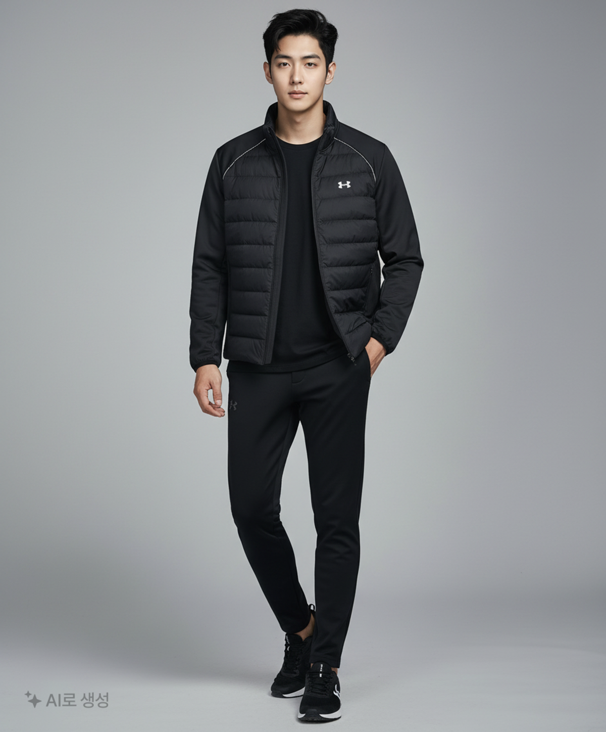 언더아머골프(UNDERARMOUR GOLF) 골프 스트레치 다운 하이브리드 재킷 1366290-176 XXL