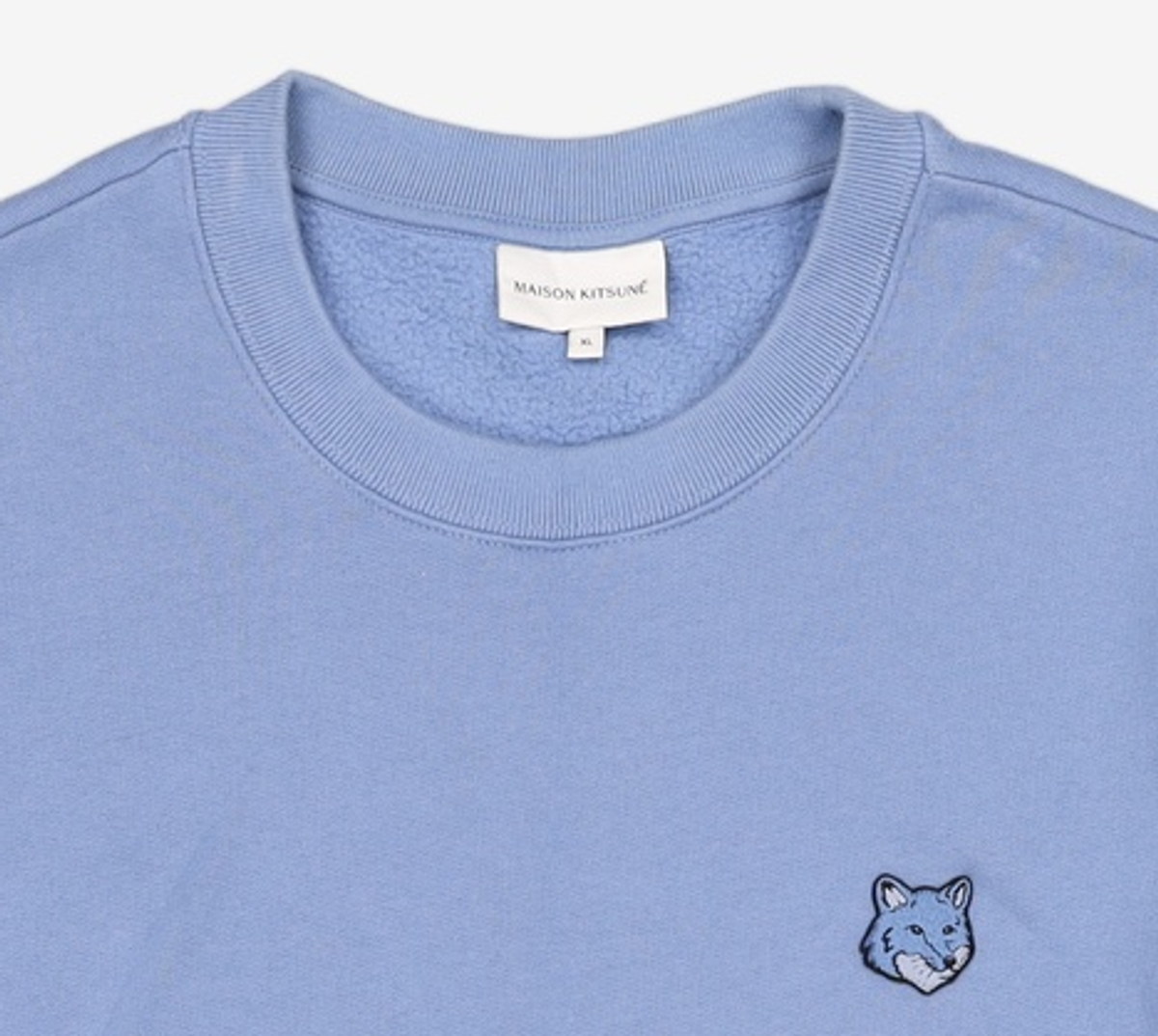 메종 키츠네(MAISON KITSUNE) 볼드 폭스 헤드 패치 컴포트 맨투맨 - 그레이 / MM00316KM0307H131 XL