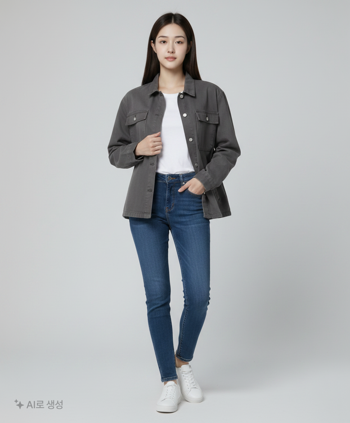 레이디 볼륨(LADY VOLUME) 데님/트러커 재킷 L