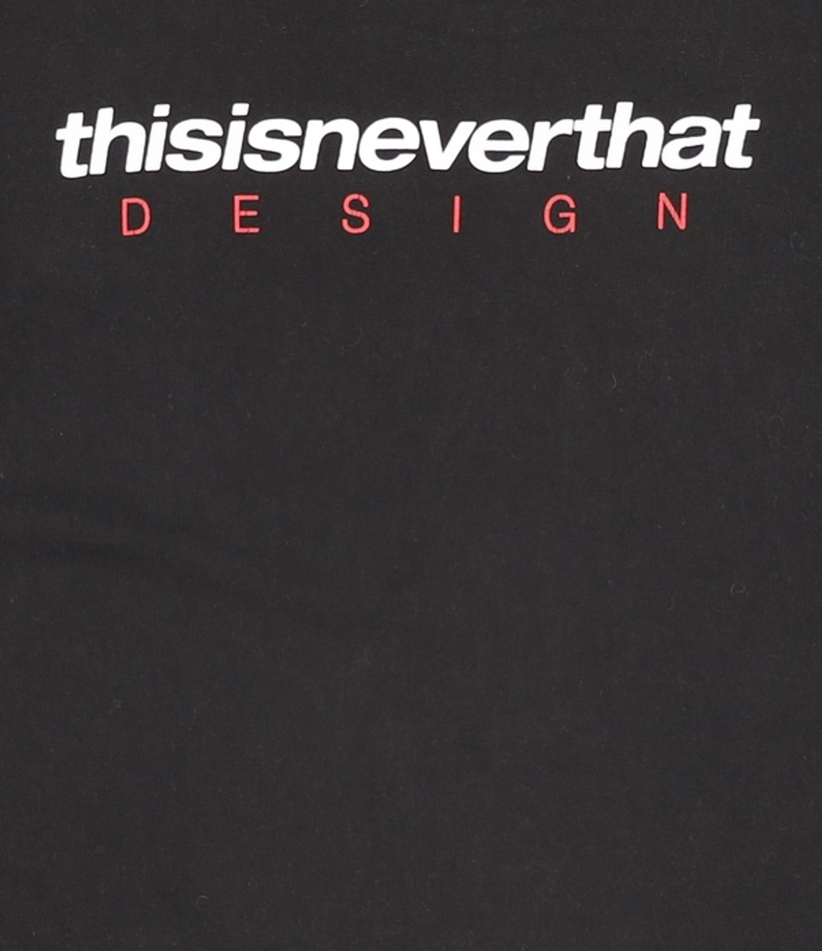 디스이즈네버댓(THISISNEVERTHAT) (SS22) DSN-Logo Tee Black M