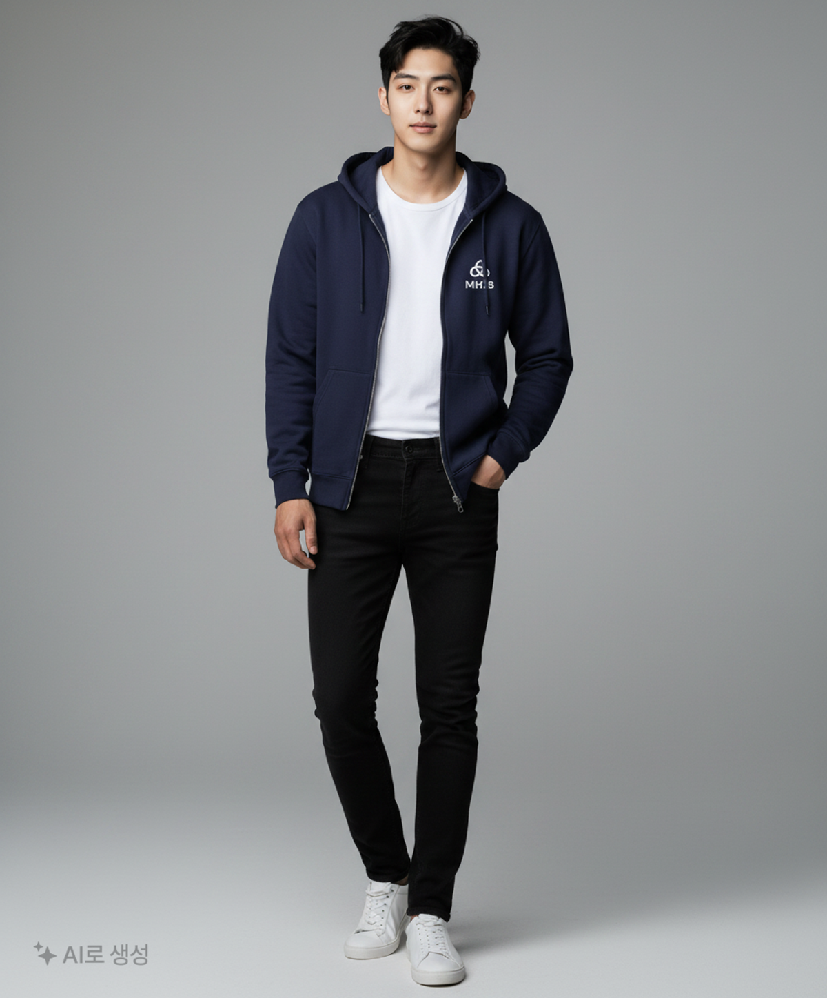 길단(GILDAN) 후드 집업 XXL
