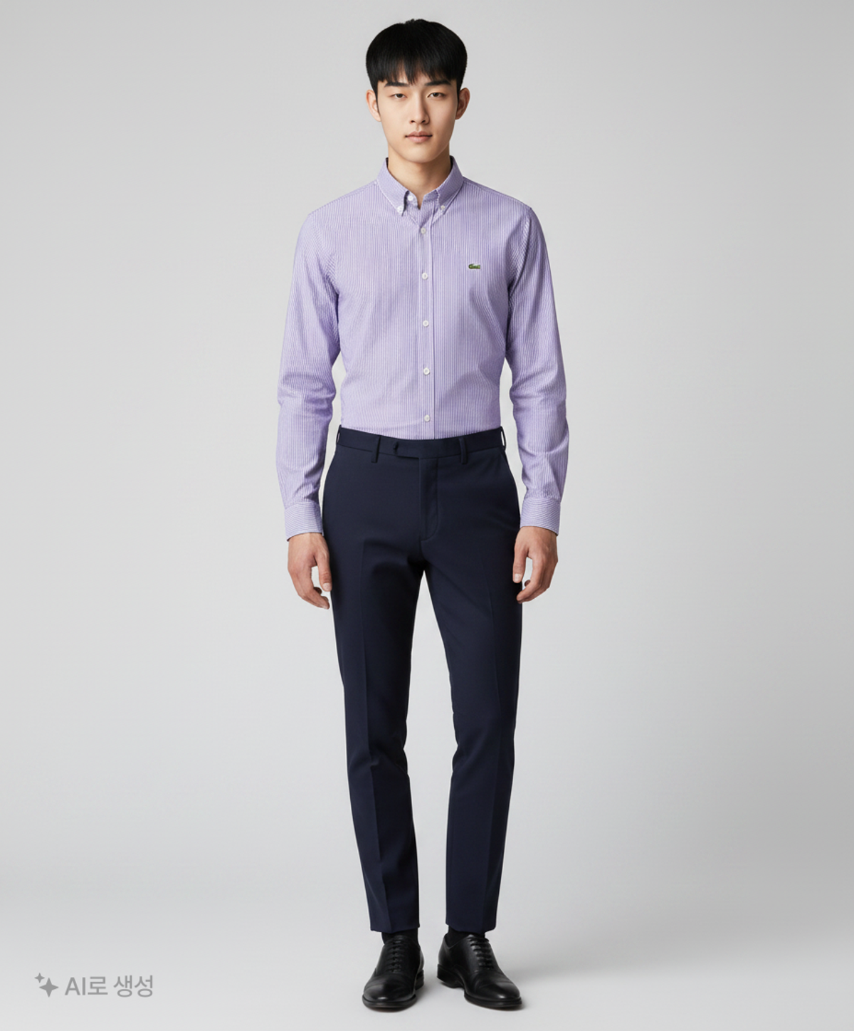 라코스테(LACOSTE) 남성 스트라이프 셔츠 LCST CH140E-20AF9F 40