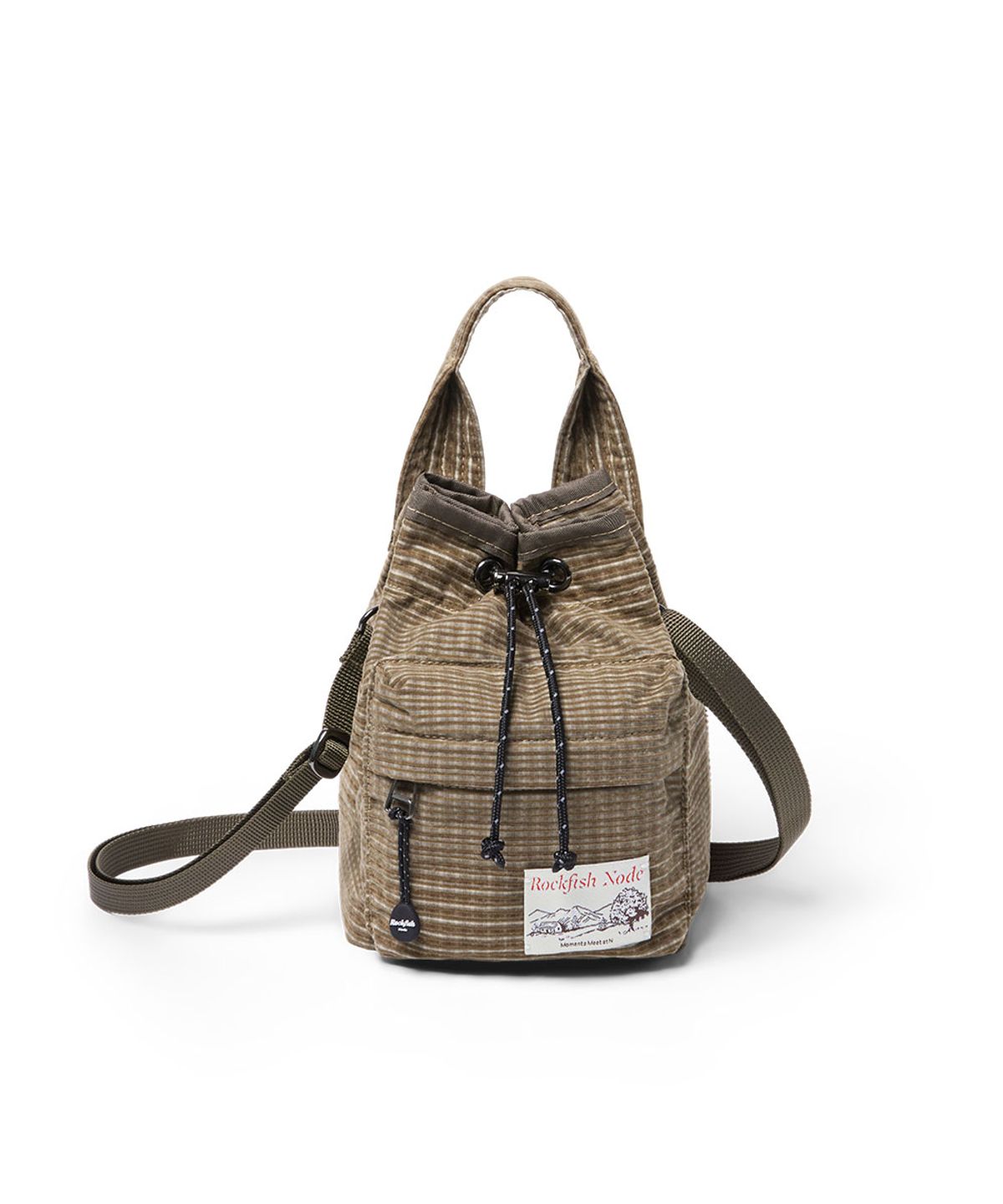 락피쉬웨더웨어(ROCKFISH WEATHERWEAR) CHECK DRAWSTRING MINI BAG - 2 colors