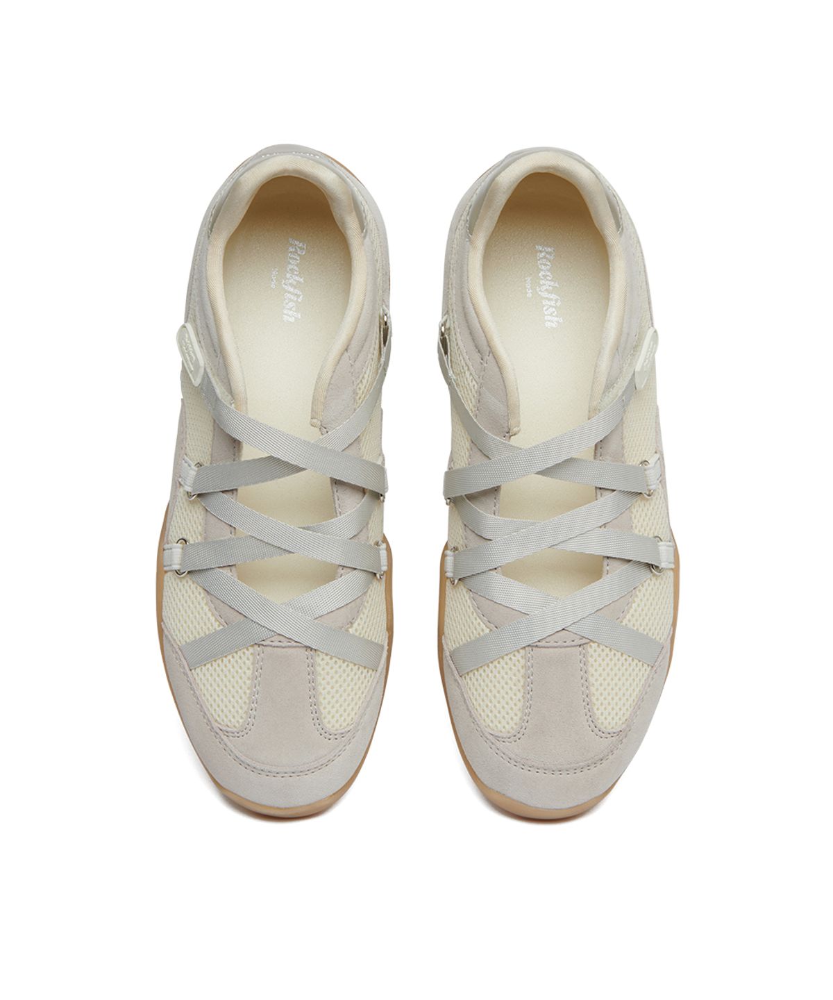 락피쉬웨더웨어(ROCKFISH WEATHERWEAR) ZANE X-STRAP SNEAKERS - CREAM