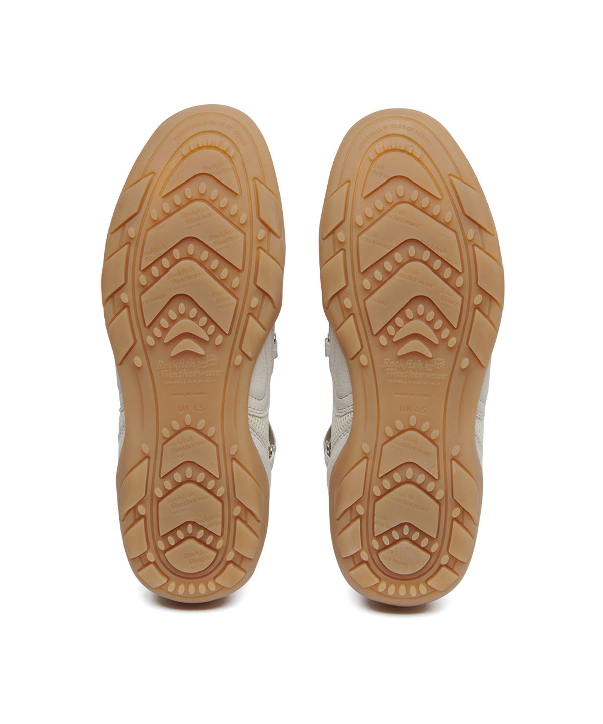 락피쉬웨더웨어(ROCKFISH WEATHERWEAR) ZANE X-STRAP SNEAKERS - CREAM
