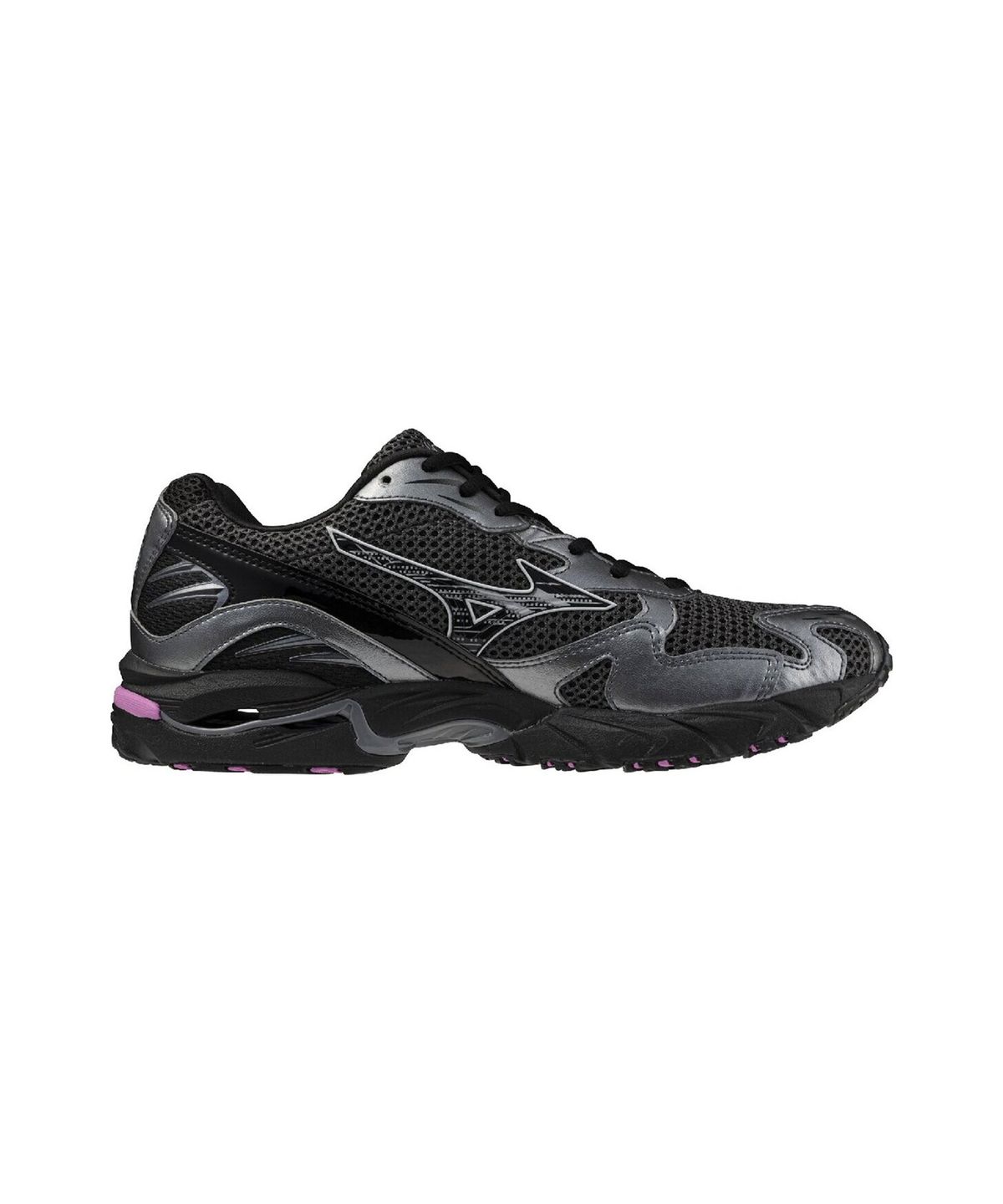 미즈노(MIZUNO) (공용) 웨이브 라이더 10 - 블랙 샌드:블랙:스프링 크로커스 / D1GA261D02