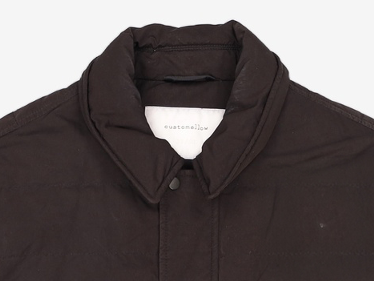 커스텀멜로우(CUSTOMELLOW) quilting shirt style down jumper_CWUAW21773GRD 100