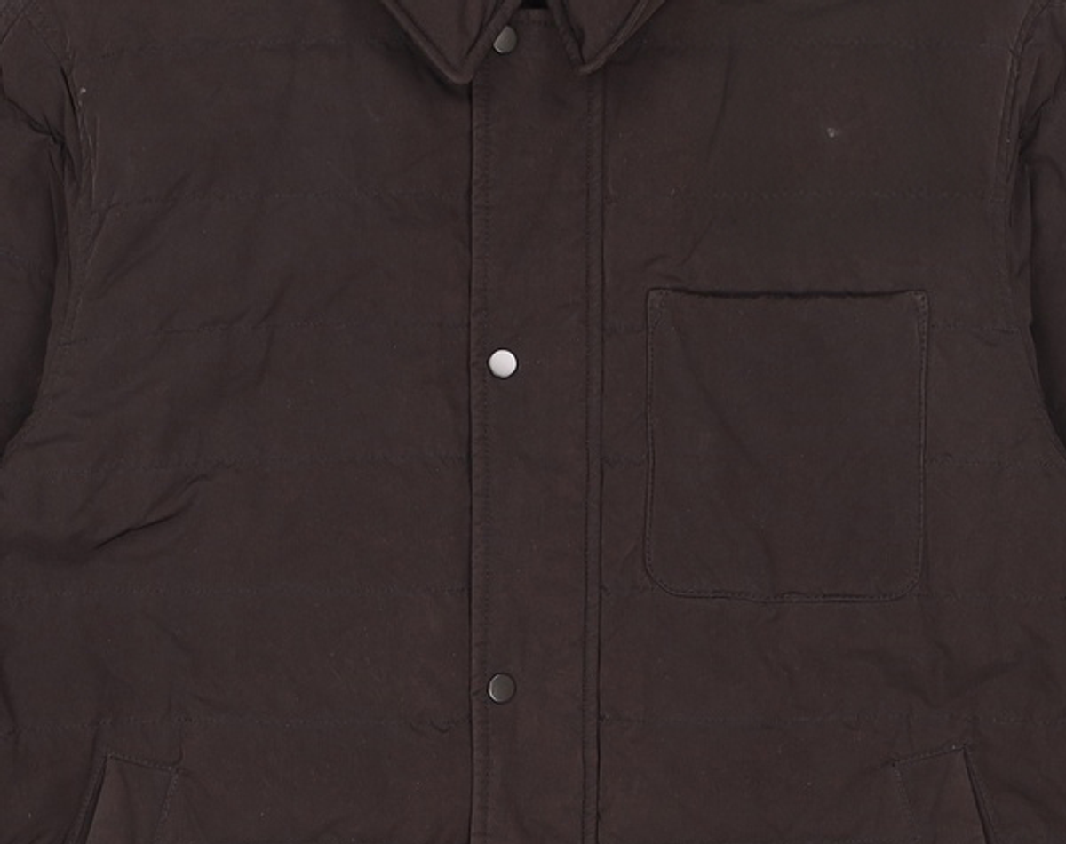 커스텀멜로우(CUSTOMELLOW) quilting shirt style down jumper_CWUAW21773GRD 100