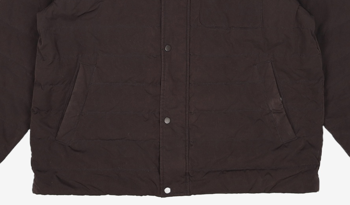커스텀멜로우(CUSTOMELLOW) quilting shirt style down jumper_CWUAW21773GRD 100