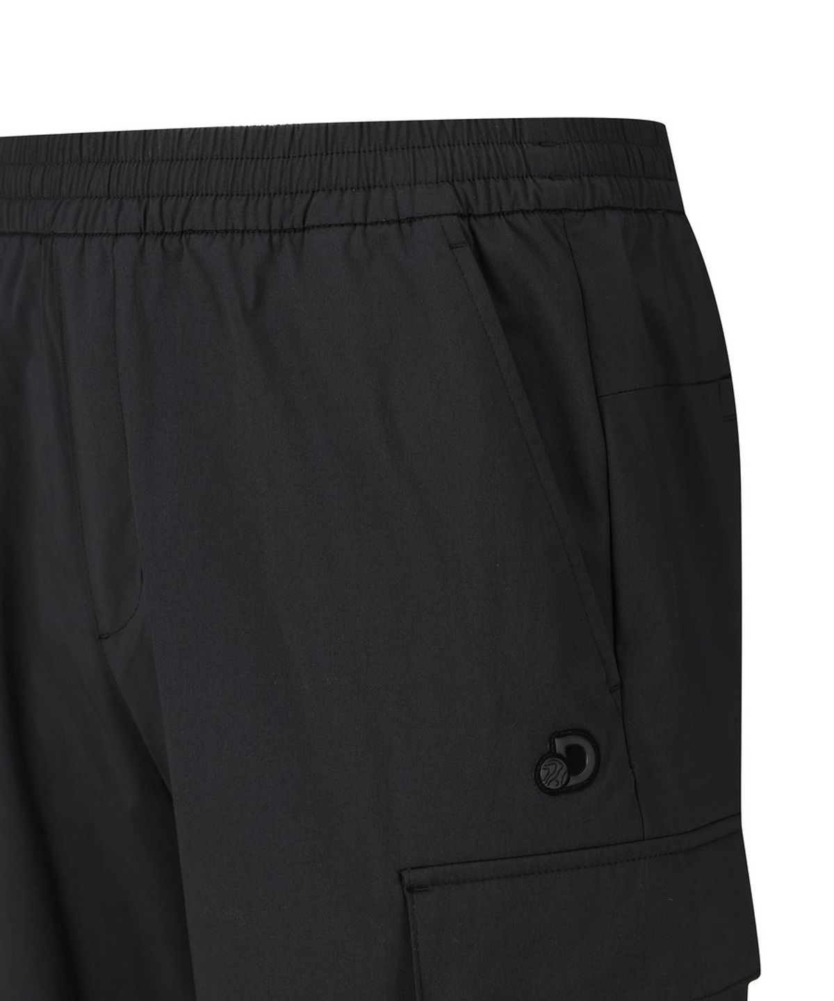 디스커버리 익스페디션(DISCOVERY EXPEDITION) 남성 내추럴 우븐 루즈 테이퍼드 팬츠(SET-UP) (BLACK)