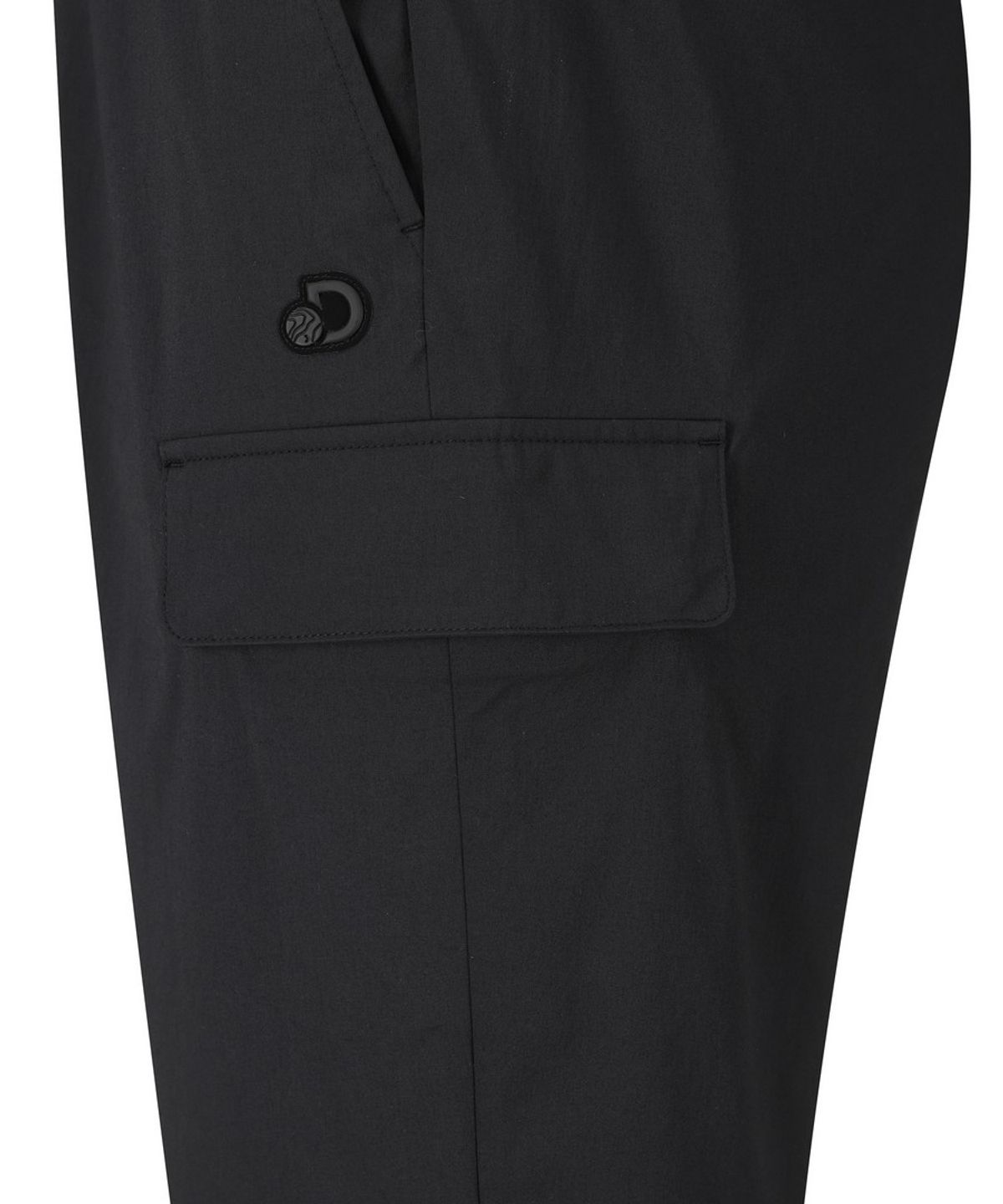 디스커버리 익스페디션(DISCOVERY EXPEDITION) 남성 내추럴 우븐 루즈 테이퍼드 팬츠(SET-UP) (BLACK)