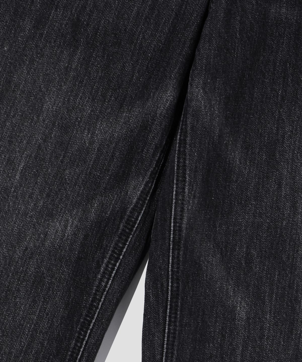에이지오디(AGOD) 루즈 스트레이트 데님 팬츠 [워시드 블랙]