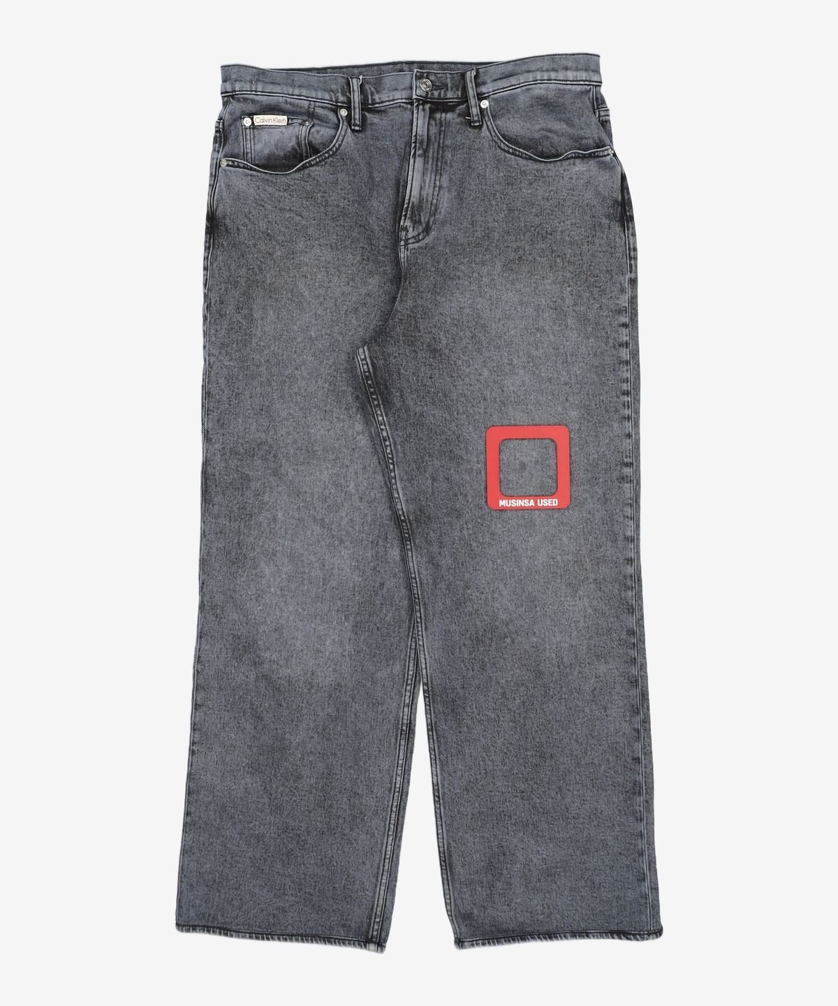 캘빈클라인 진(CALVIN KLEIN JEANS) 남성 와이드핏 다크블루 네이비 데님 J327354 1BJ 34