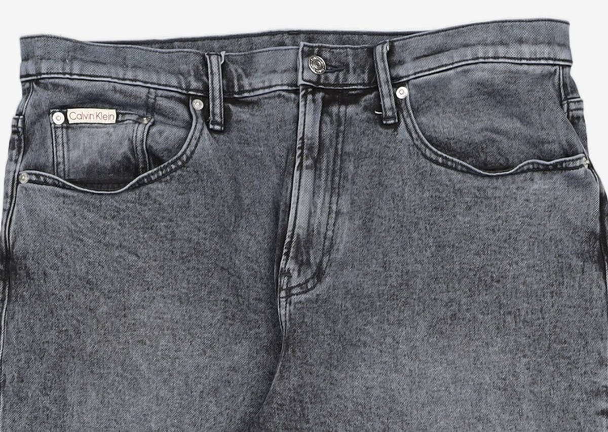 캘빈클라인 진(CALVIN KLEIN JEANS) 남성 와이드핏 다크블루 네이비 데님 J327354 1BJ 34