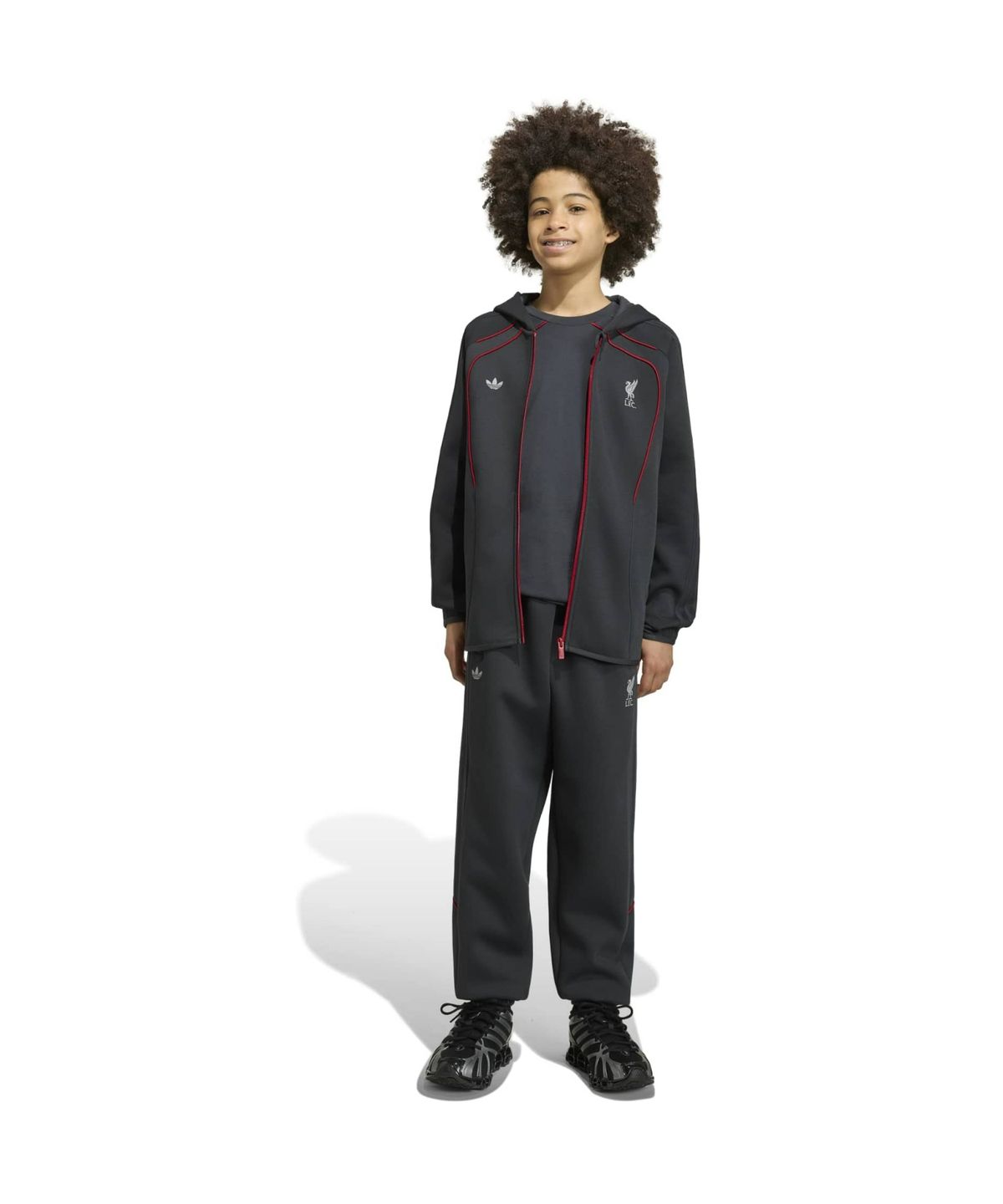 아디다스 키즈(ADIDAS KIDS) 리버풀 FC 스페이서 팀가이스트 26 트랙 탑 키즈 - 다크 그레이 / KY8900