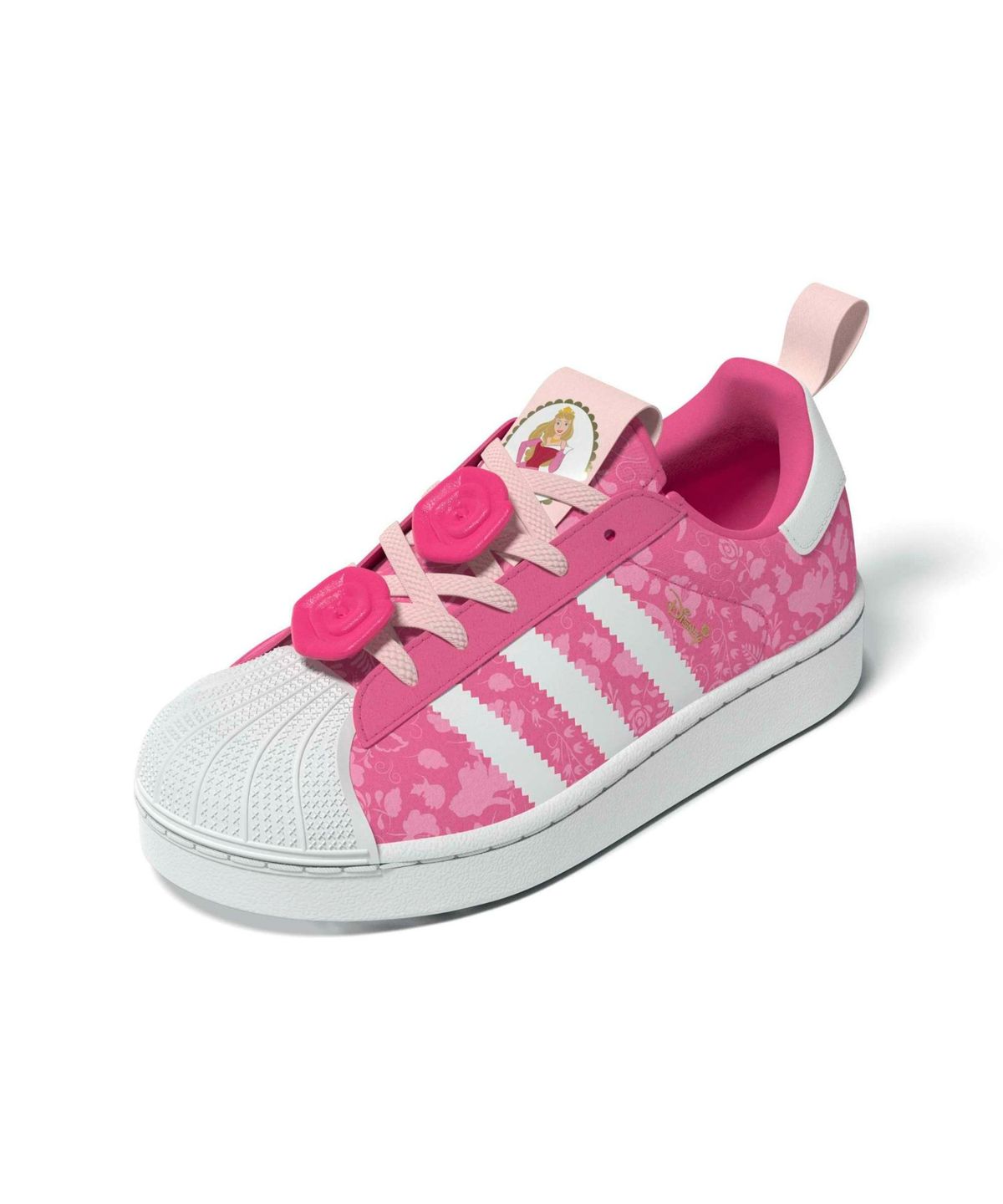 아디다스 키즈(ADIDAS KIDS) 아디다스 X 디즈니 프린세스 슈퍼스타 퀵콘 키즈 - 핑크 / KJ7490