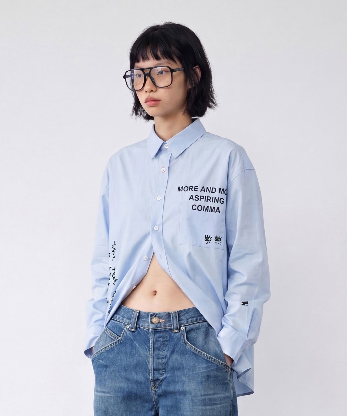 엠엠씨엠디(MMCMD) MM Drawing N.03 Oversized Shirt BL